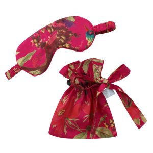 Luxury Eye Mask- Hot Pink Bird